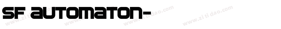 SF Automaton字体转换